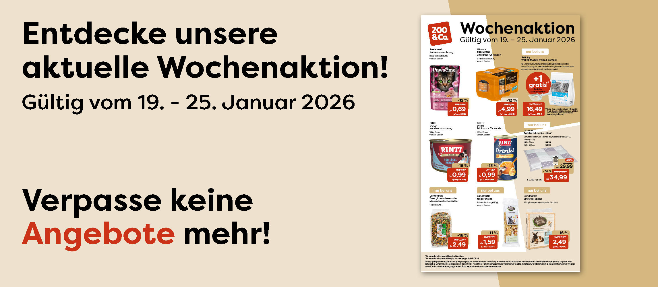 Entdecke unsere aktuelle Wochenaktion 19. - 25.01.2026!